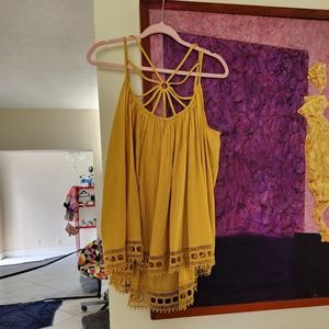 Lane Bryant Mustard Color Tank NWOT size 22/24